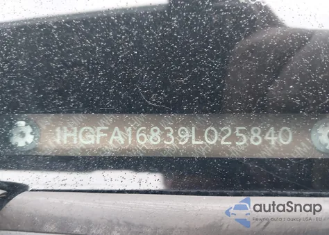 2009 Honda Civic Ex from USA, damaged, VIN 1HGFA16839L025840